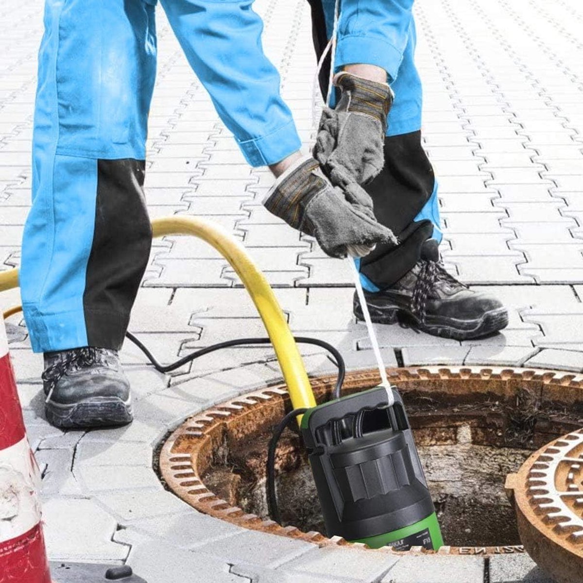 Elektrische Dompelpomp 400 W - Hevelpomp voor Vuilwater, Max 7000 l/u, 7 Meter Diepte