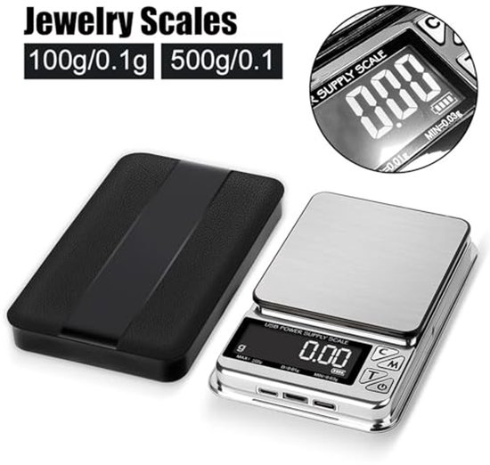 100g/0,001g LCD Mini Elektronische Keukenweegschaal Levensmiddelen Weegschaal Meetgereedschap