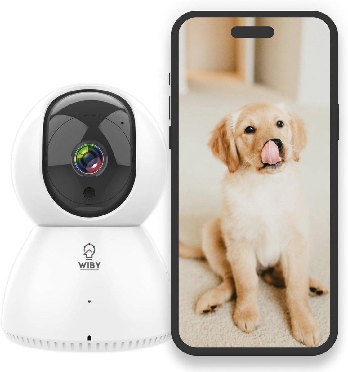 Draaibare Wifi IP-camera met Nachtzicht en 2-Weg Audio voor Binnen