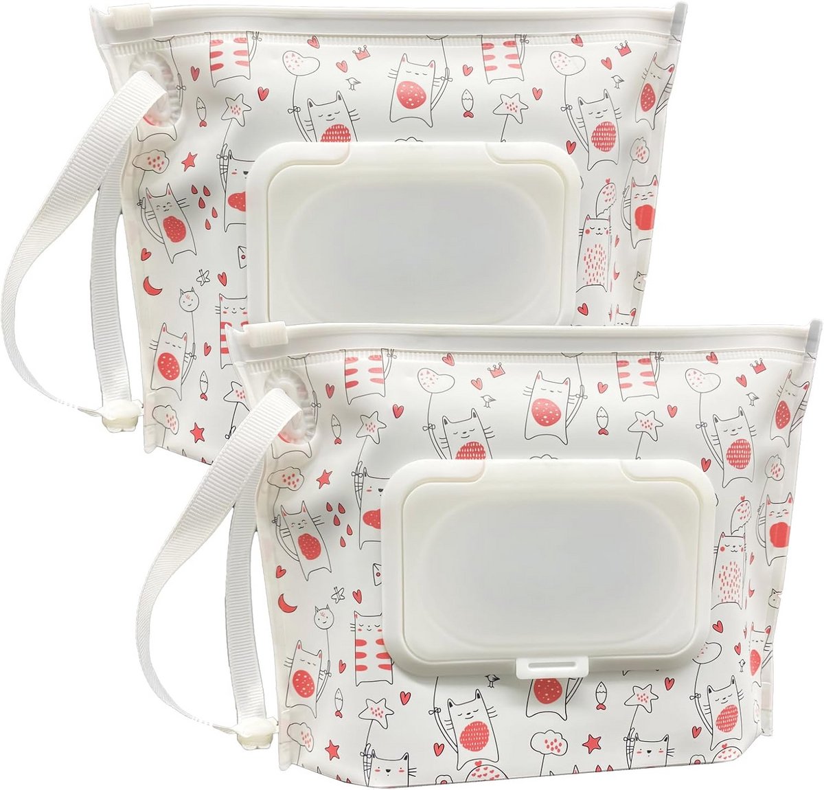 Draagbare natte doekjes houder - Herbruikbare & navulbare etui voor babydoekjes