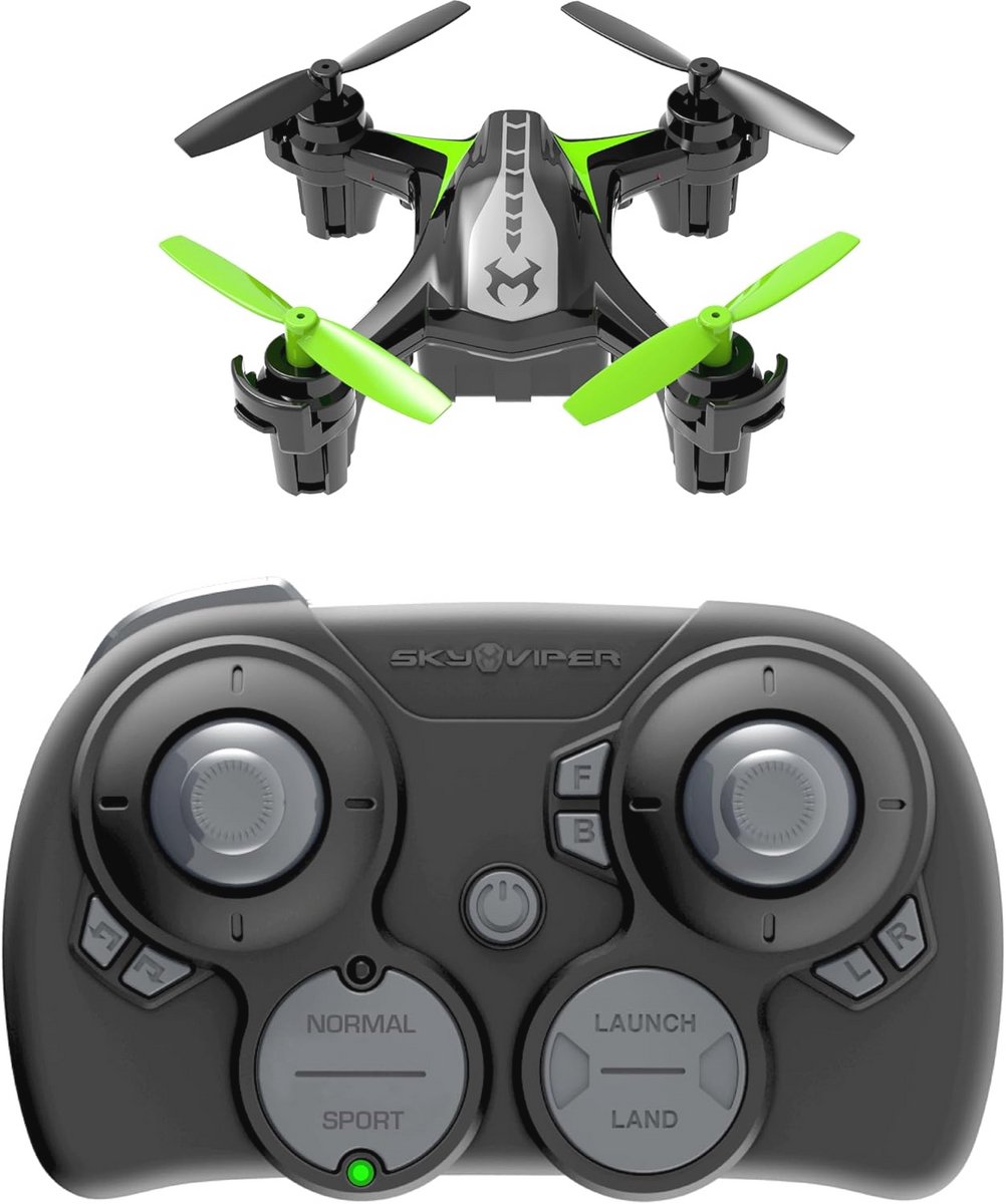 Nano Drone Zwart/Groen - Lichtgewicht & Eenvoudig Vliegen