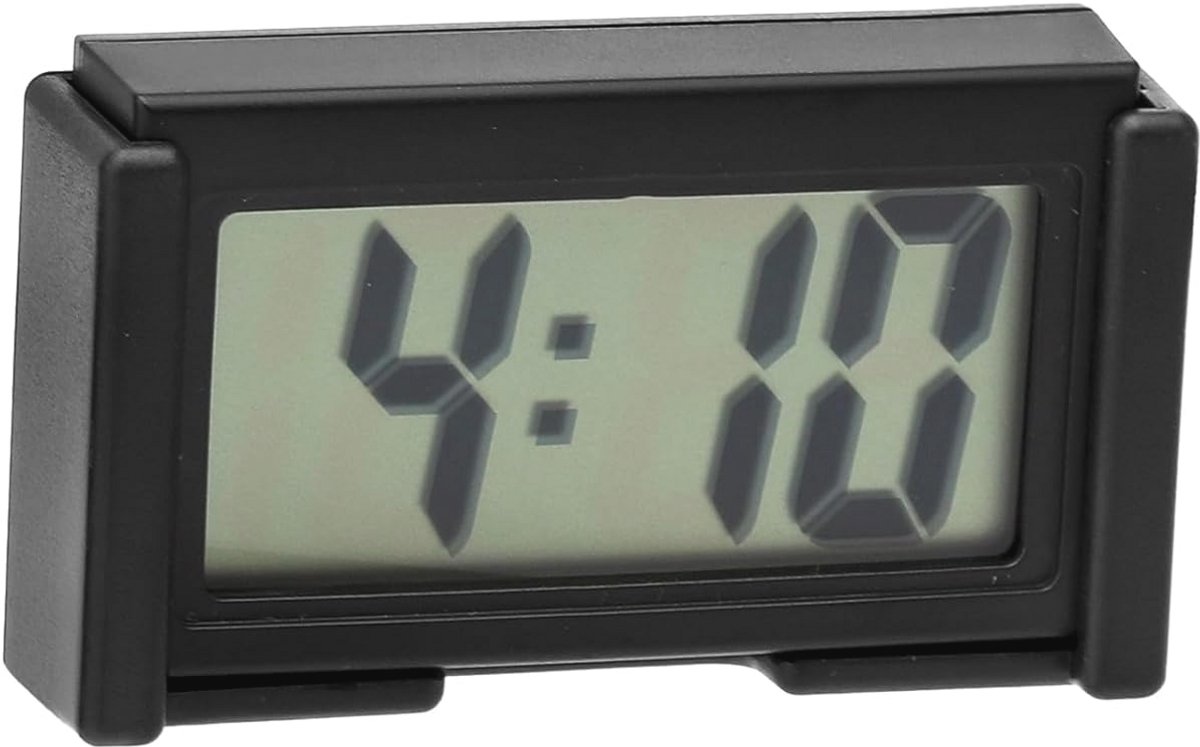 Mini Digitale Autoklok voor Dashboard en Badkamer - Elektronische Led Klok