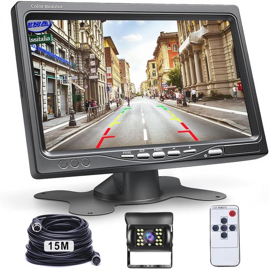 3T6B 4,3 inch lcd-scherm achteruitrijcamera, waterdicht, achteruitrijcamera met monitor voor auto, SUV, vrachtwagen