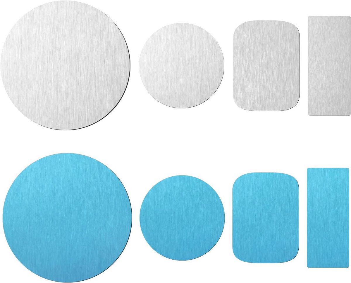8 Stuks Kastverlichting Magnetische Stickers voor LED-Lampen en Telefoonhouders – Sterke K