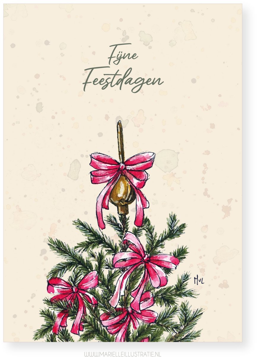 Fijne feestdagen kerstkaart