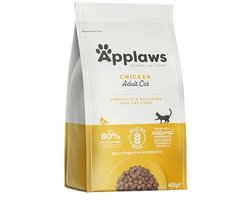 Graanvrij Droog Kattenvoer met Kip voor Volwassen Katten - Natuurlijk en Compleet (400 g)