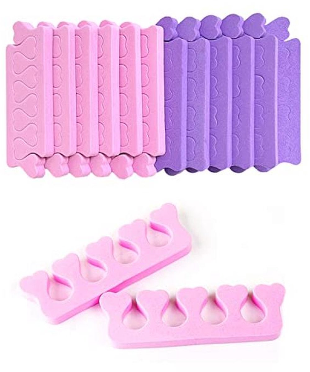 24 Stuks Katoenen Vinger en Teen Verdelers voor Nail Art en Pedicure