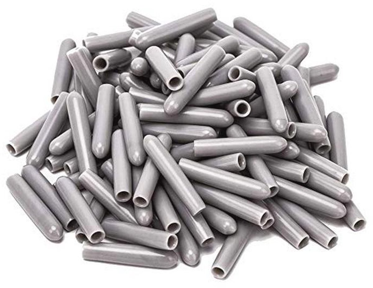 Vaatwasserafdekkingen - Beschermdeksels voor Vaatwasmachines - 120 Stuks - 3 mm Binnendiameter - Grijs