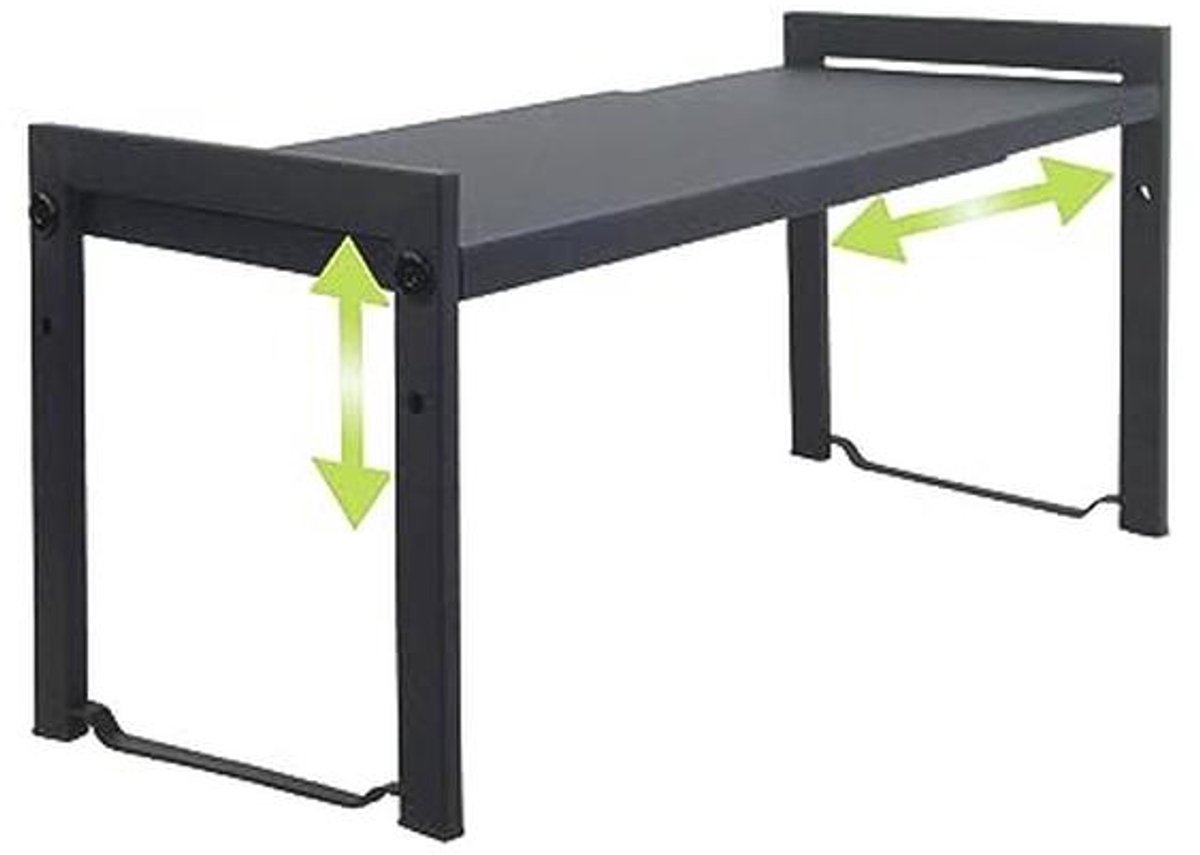 Uitbreidbare keuken kastplank 13,8 ~ 66 cm - Stapelbare organizer voor aanrecht