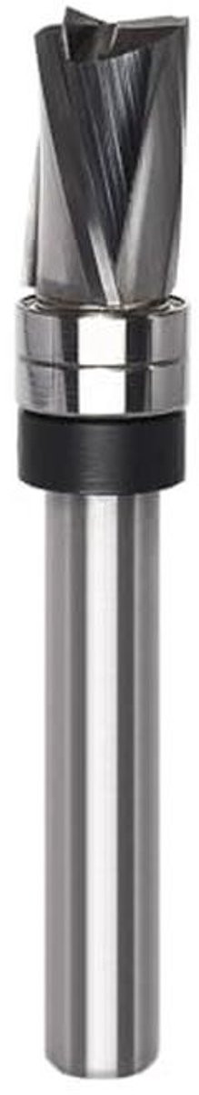 Spiraal kantenfrees - Houtfrees bovenfrees - Precisie houtbewerking - 3 fluiten down cut - 8 mm schacht 12 mm - Metaal
