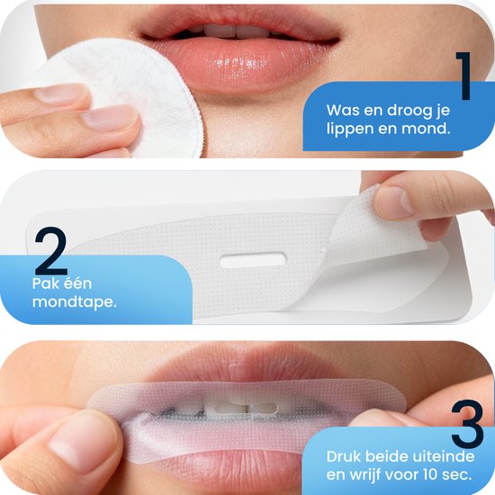 PurelyGoods® Mondtape - 90 Mondpleisters - Mouth Tape - Anti Snurk