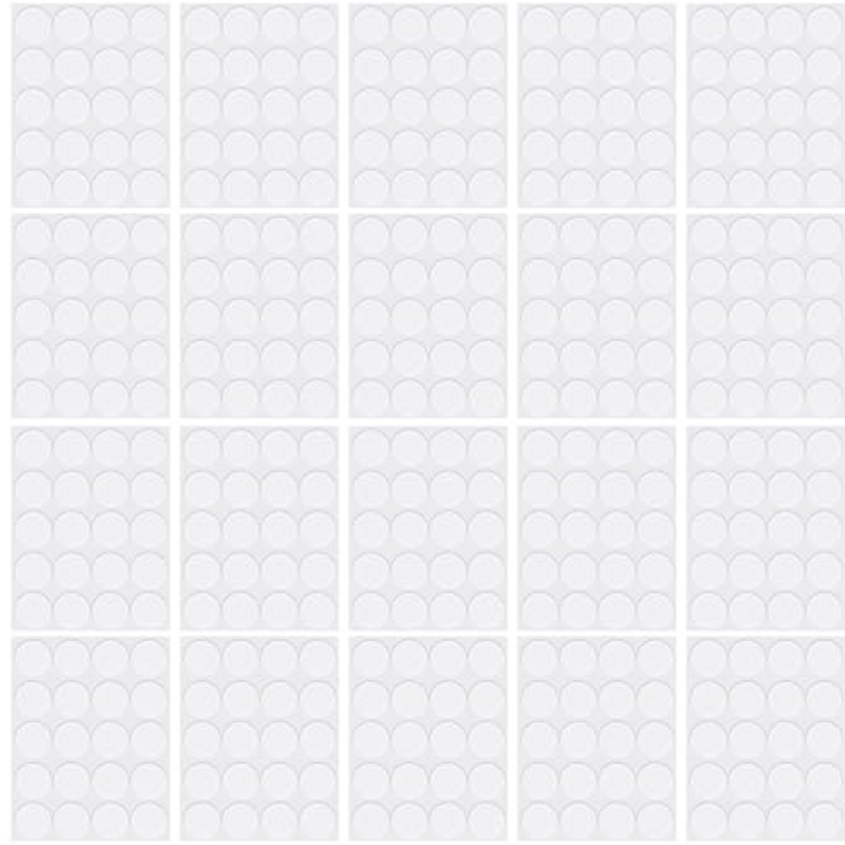 600 Stuks Kaarsenlont Stickers voor het Maken van Kaarsen, 20mm Dubbelzijdige Zelfklevende Stippen Verwijderbare Heldere Kleverige Stopverf voor Muur Hangend Klaslokaal, Kantoor, Huis