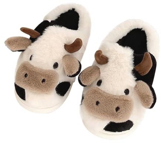 Pantoffels voor dames en heren, winter, pluche, comfortabel, bont