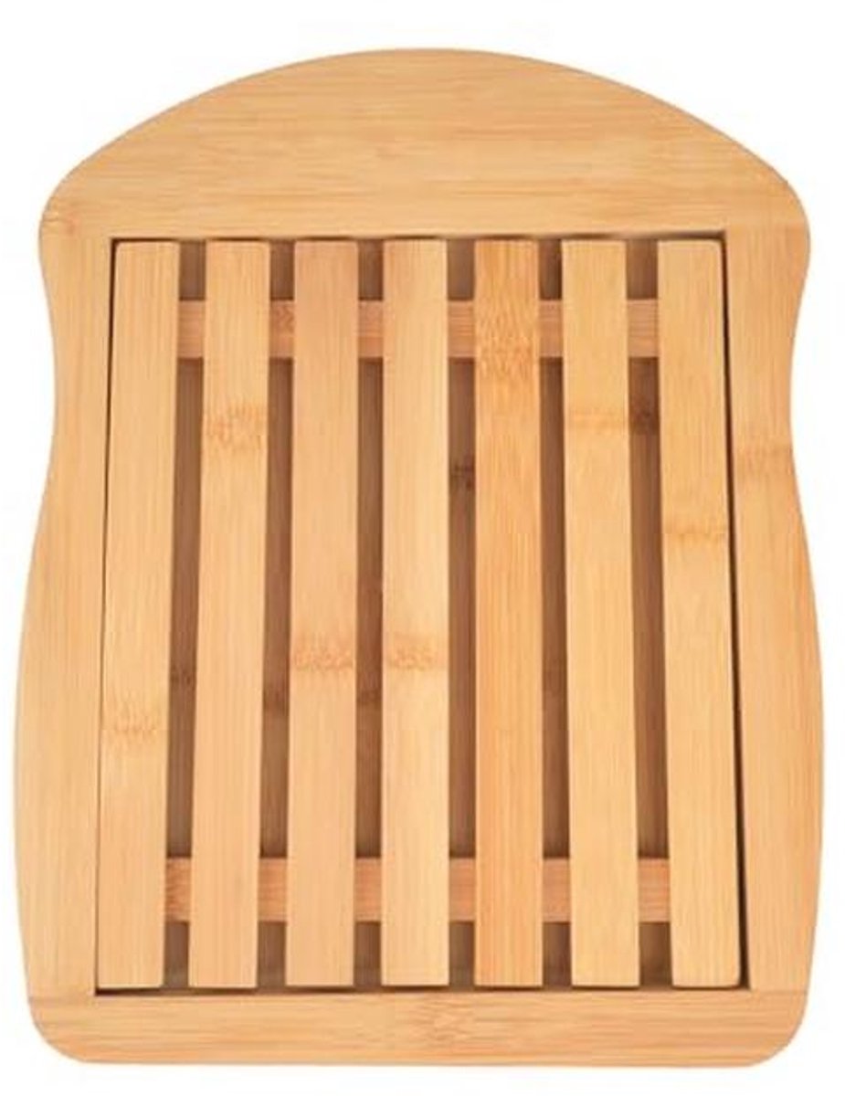 Houten Snijplank van Natuurlijk Bamboe met Kruimellade - 34 x 26 cm