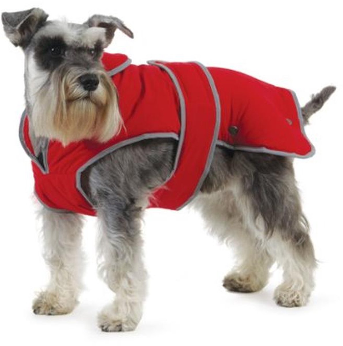 Hondenjas met Fleece Voering en Waterdicht Oppervlak - Maat S - Rood