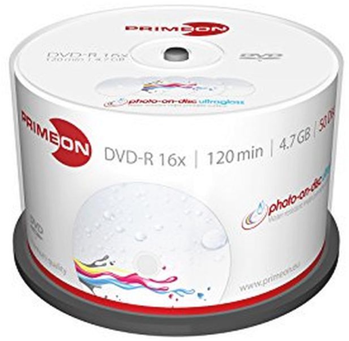 DVD-R 4,7 GB/120 min/16x Cakebox - Waterbestendig en Hoogglanzend