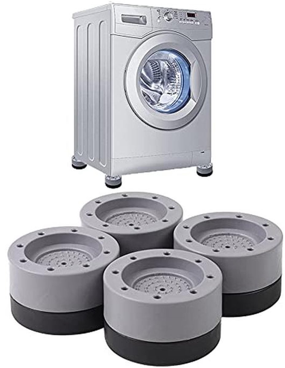 Anti-slip Wasmachine Voeten Pads - 4 Stuks Trillingsdempers voor Stabiele Wasmachine