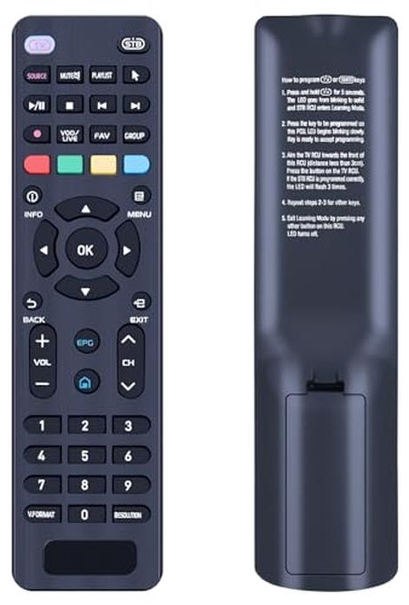 Vervangende afstandsbediening voor TV Boxen - Ergonomische en Draagbare Optie