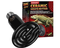 Keramische Warmtelamp voor Reptielen, Zwart, 25W - Ideaal voor Schildpadden, Hagedissen en Slangen