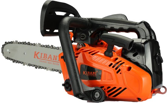 Kibani Kettingzaag Benzine - Incl. 2 kettingen, 2 zaagbladen, 2-takt Olie, Kettingolie, Veiligheidsbril, Gehoorbeschermer en Handschoenen - 25.4 cc / 1 pk 2-takt Motor - Easy-Startsysteem - Snoeizaag - Accessoires Pakket incl. Olie van Kibani — afbeelding 2