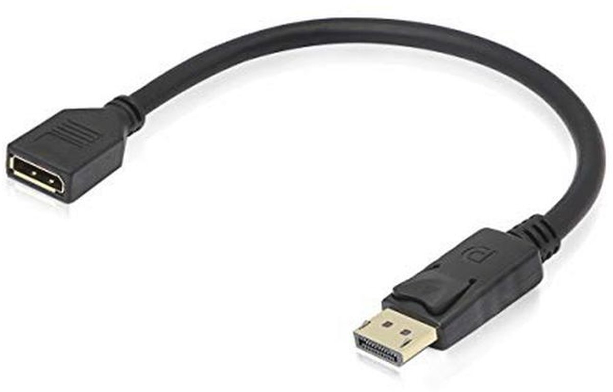 4K Displayport Verlengkabel 30CM Man naar Vrouw