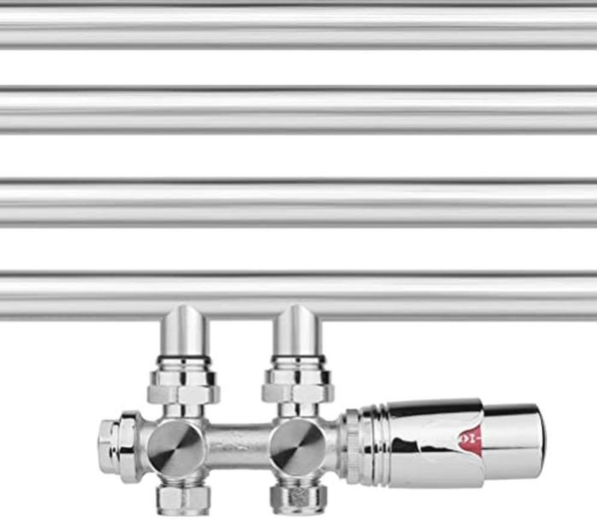Thermostaat H-ventiel voor Badkamerradiatoren - 2-Buissysteem