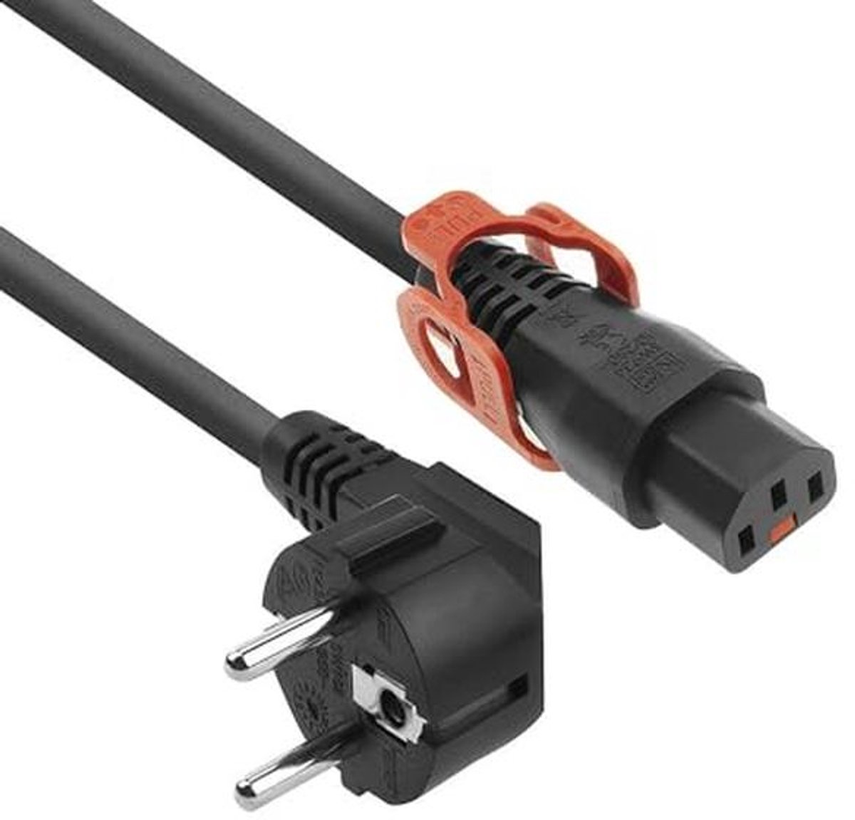 Netsnoer C13 naar CEE 7/7 stekker 1 meter - Koelapparaatkabel voor PDU en netwerkapparatuur