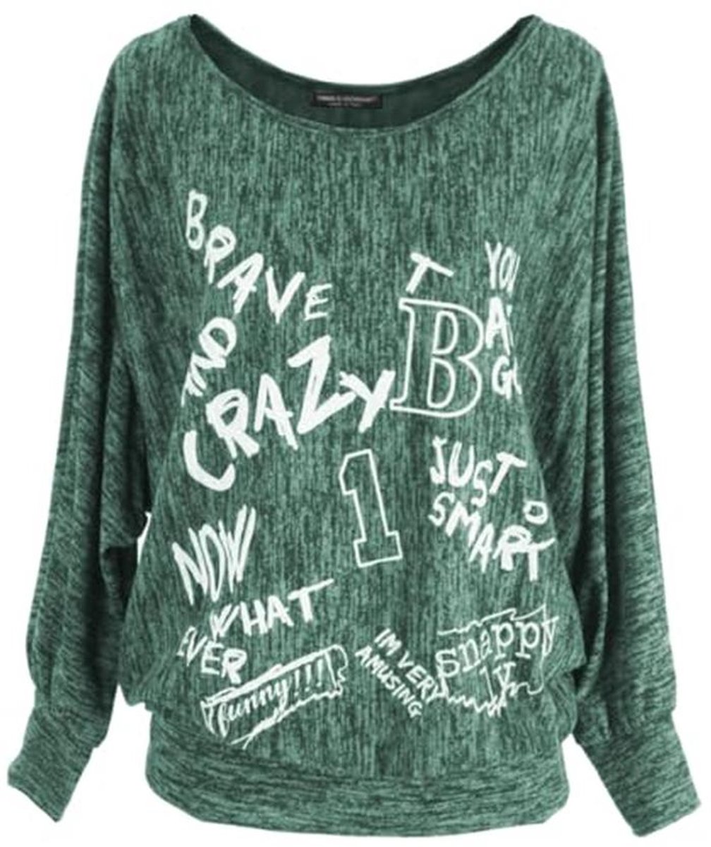 Pullover Losse Pasvorm Dames - Lange Mouwen Shirt