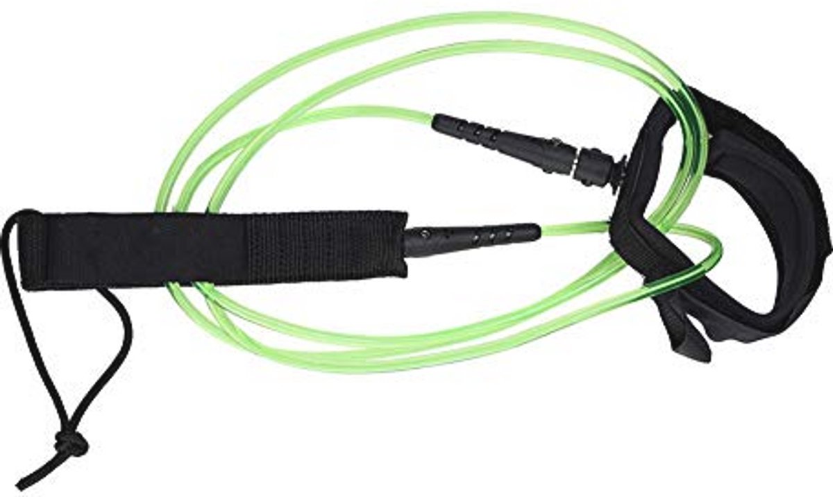 Surfboard riem met metalen sluiting en dubbele wartels - 6ft - 5,5 mm - 5 kleuren