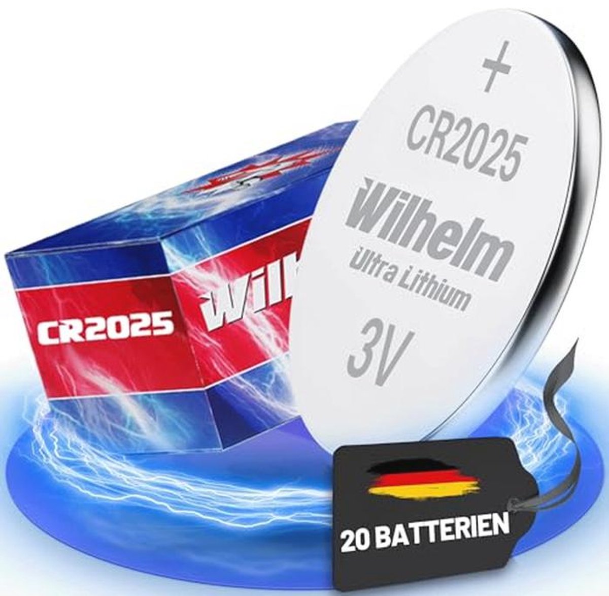 20 x Knoopcel CR2025 Lithium Batterij 3V - 20 Stuks