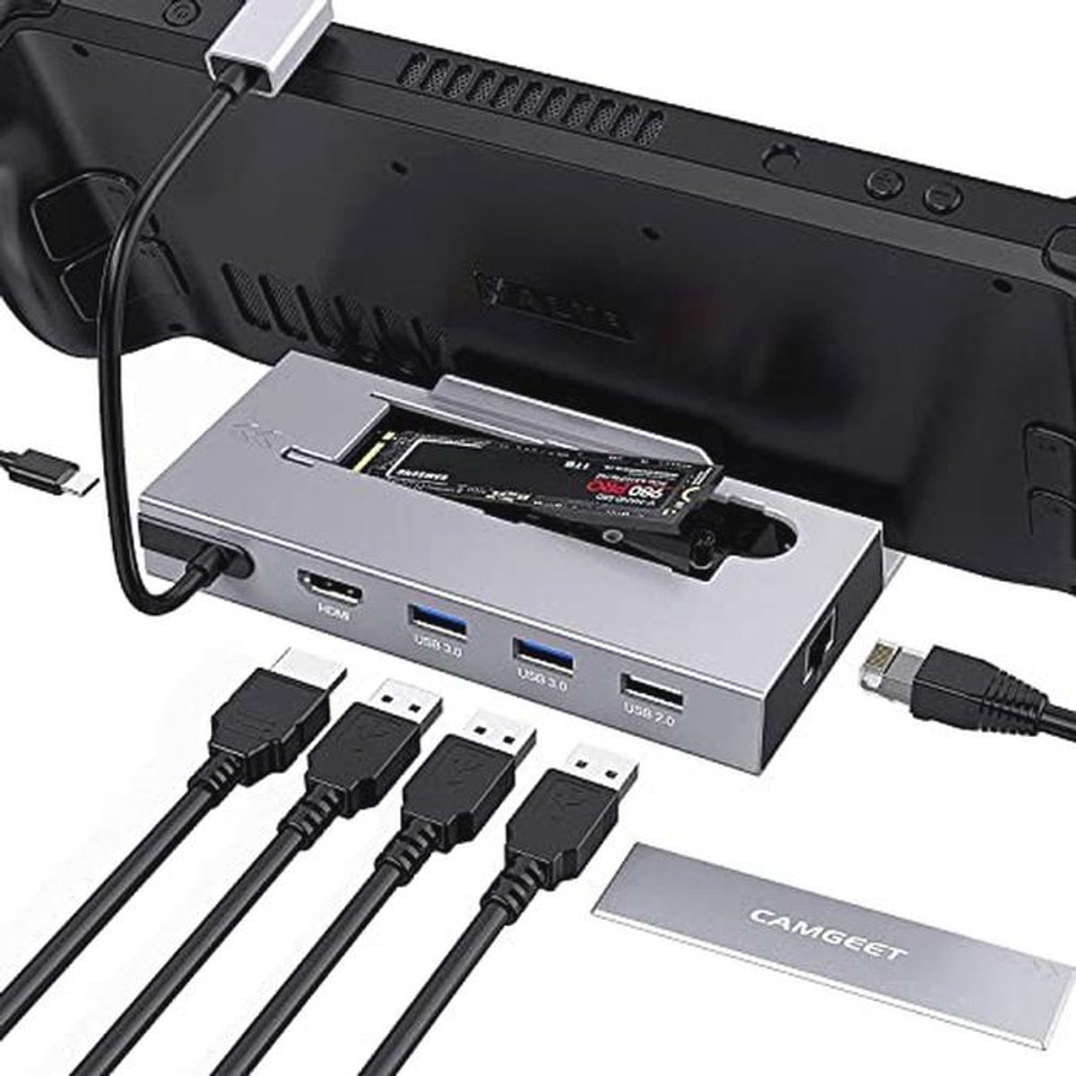7-in-1 Docking Station voor Steam Deck met 4K Ondersteuning en Snelladen