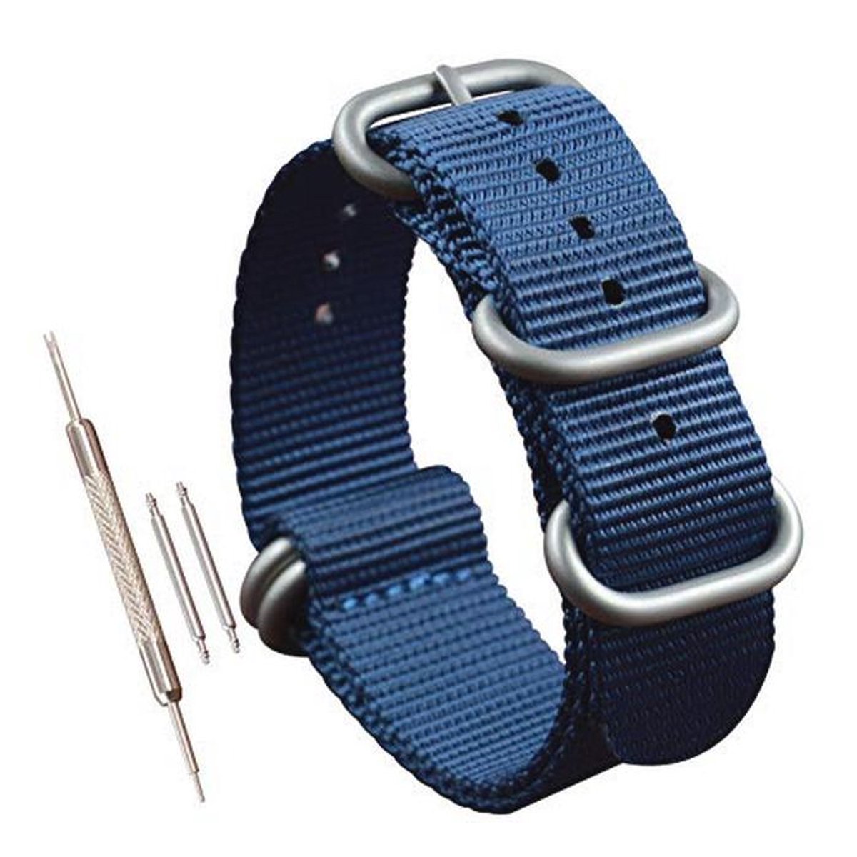 Dik Nylon Horlogebanden voor Heren met 5 Ringen