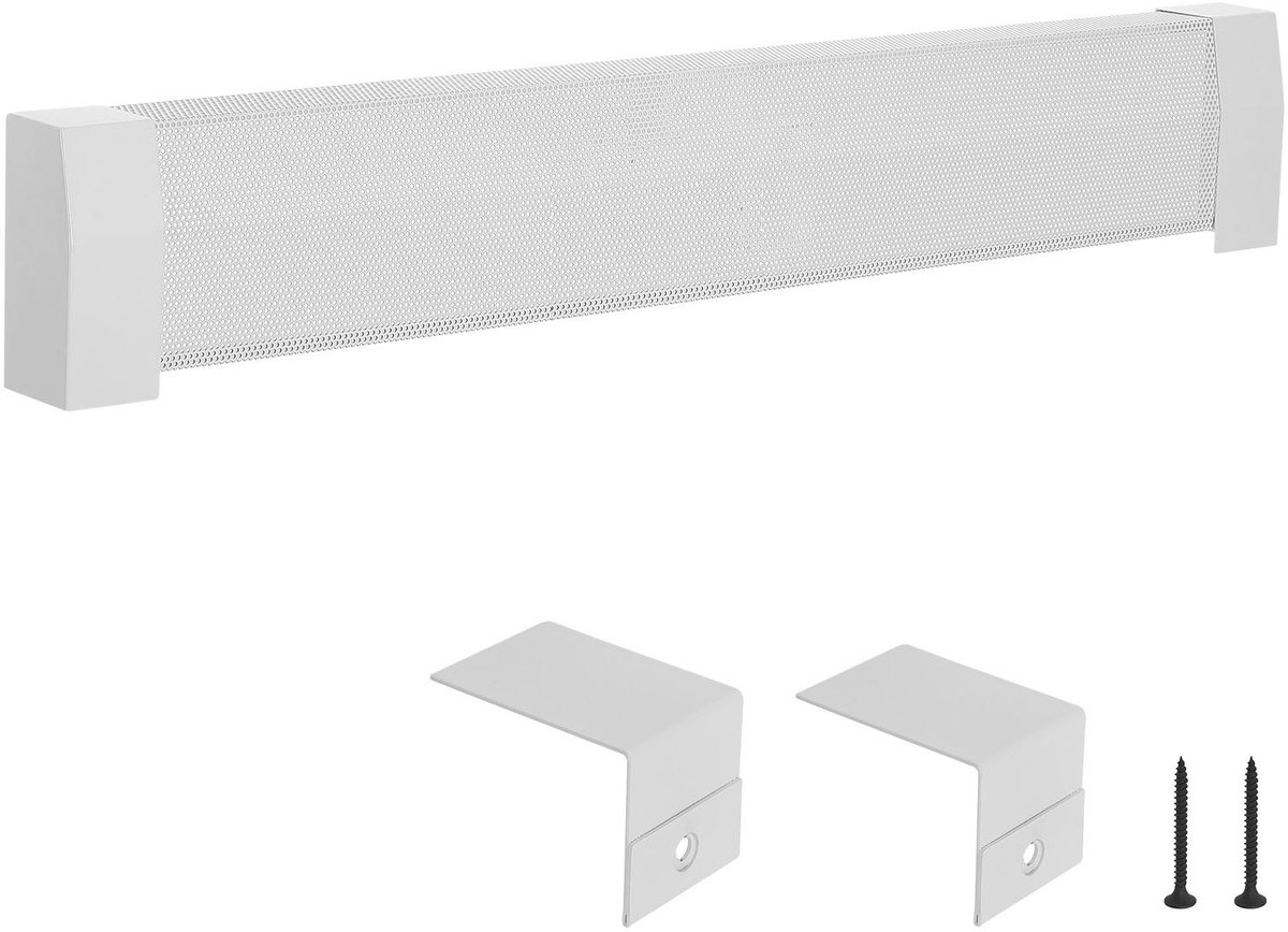Radiatorbekleding - Standaard frontpaneel voor elektrische radiatoren - Robuust staal - Afmeting 122,2 x 8,1 x 19,3 cm - Vervangpaneel - Wit