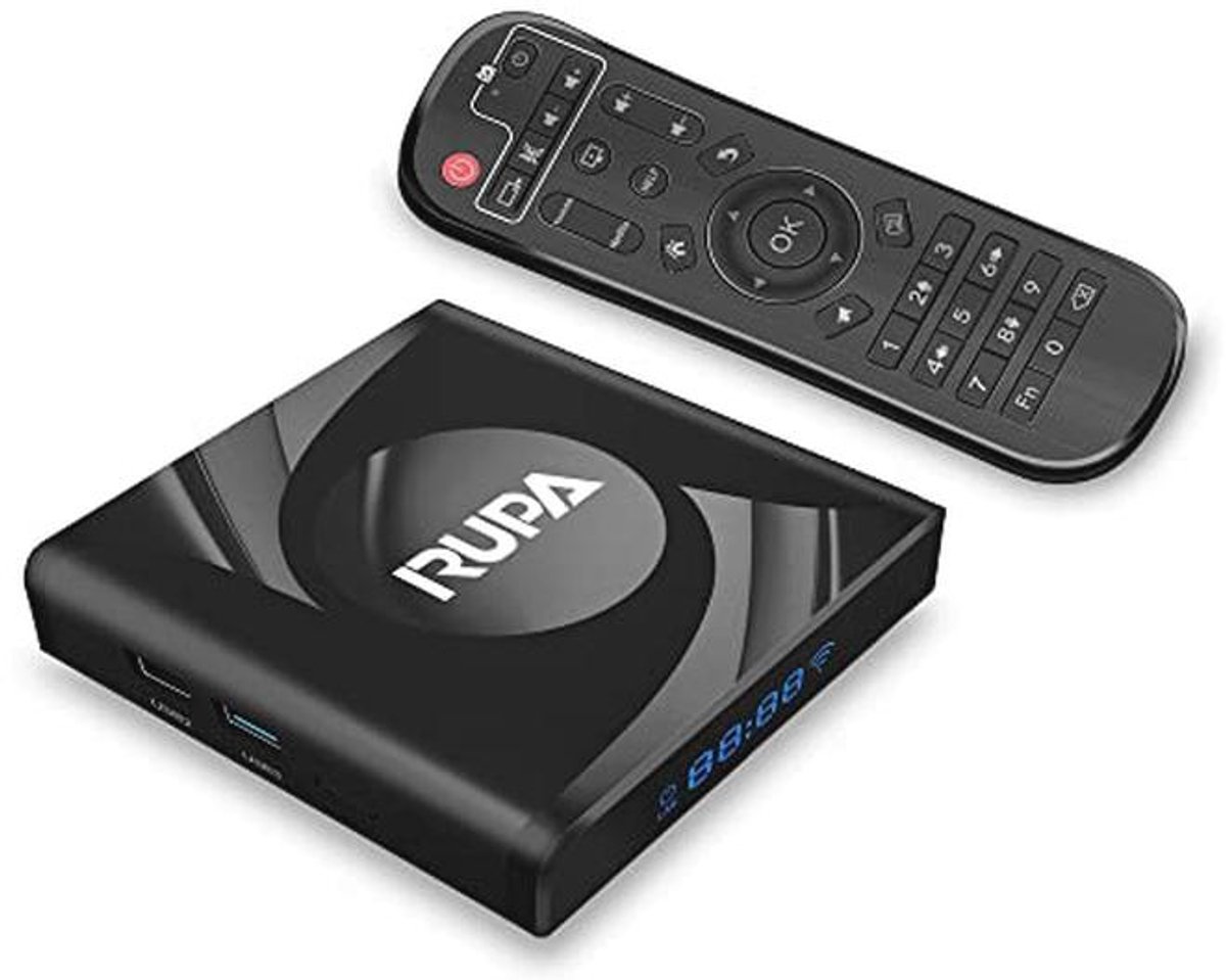 Android TV Box 4G RAM 64G ROM WiFi6 Bluetooth 5.0 8K HD Media Speler