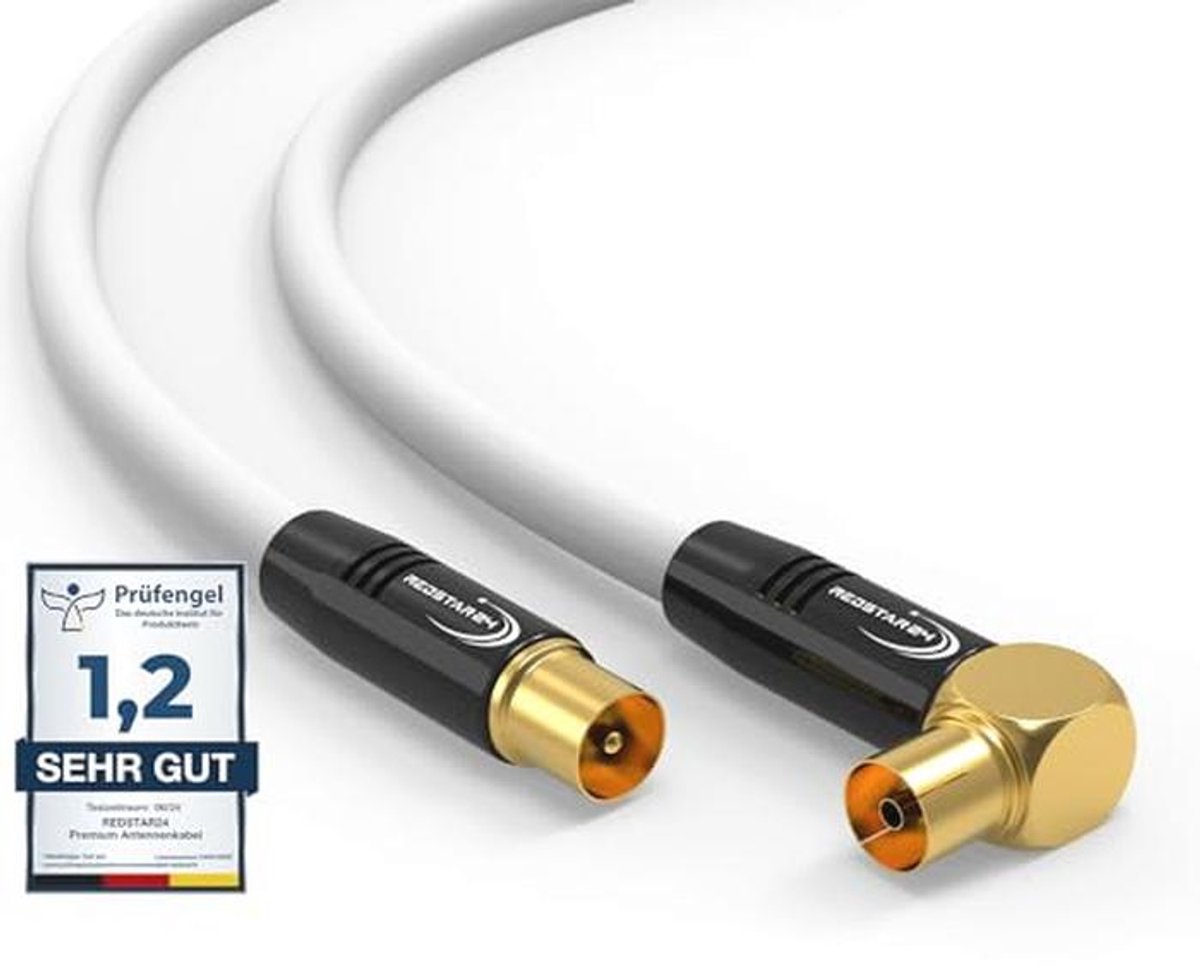 Antennekabel 12,5 m coaxaansluiting voor HDTV en kabeltelevisie