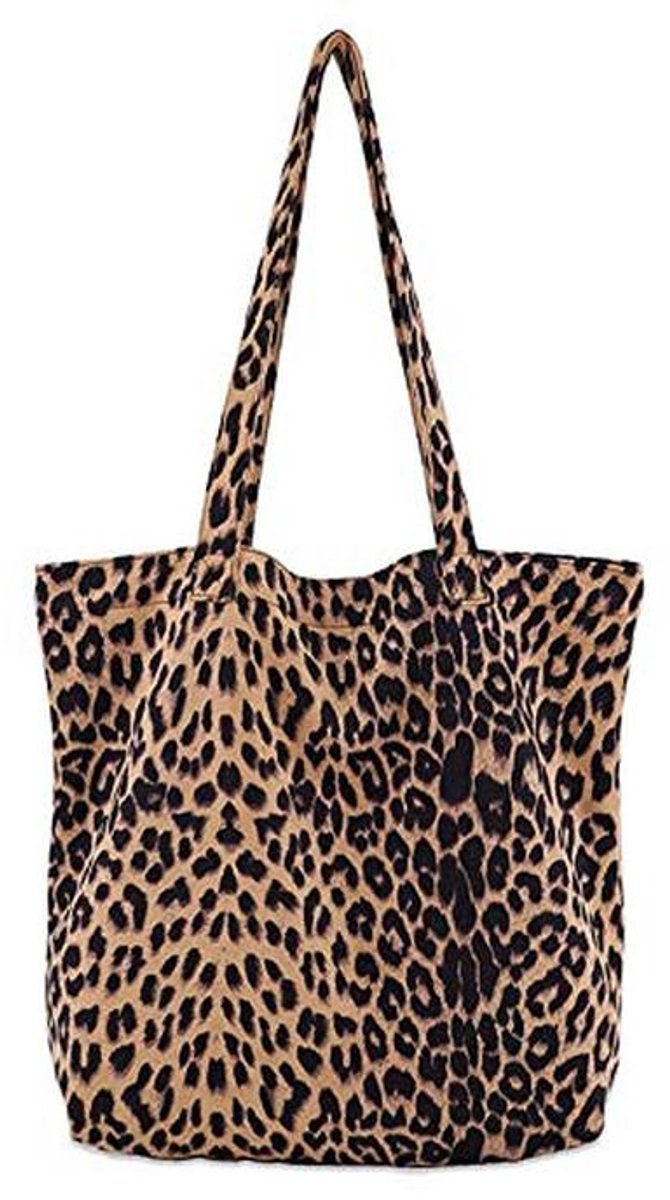 Lichtgewicht Luipaard Print Schoudertas - Grote Tote Handtas voor Vrouwen