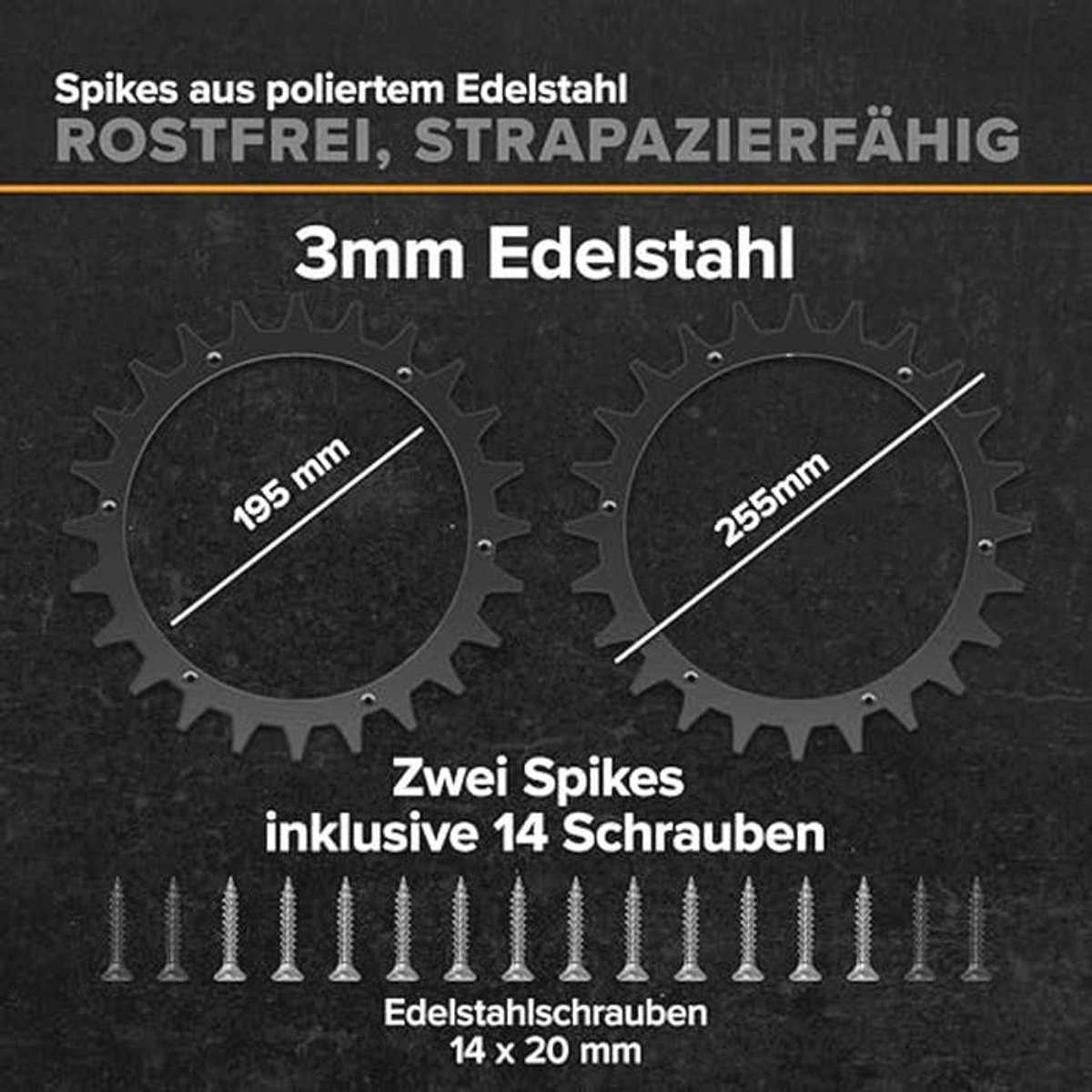 Premium Roestvrij Stalen Spikes voor Robotmaaier - afbeelding 3