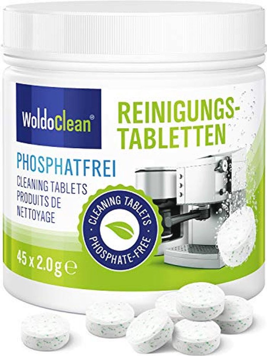 Fosfaatvrije Reinigingstabletten voor Koffiemachines - 45 x 2 g