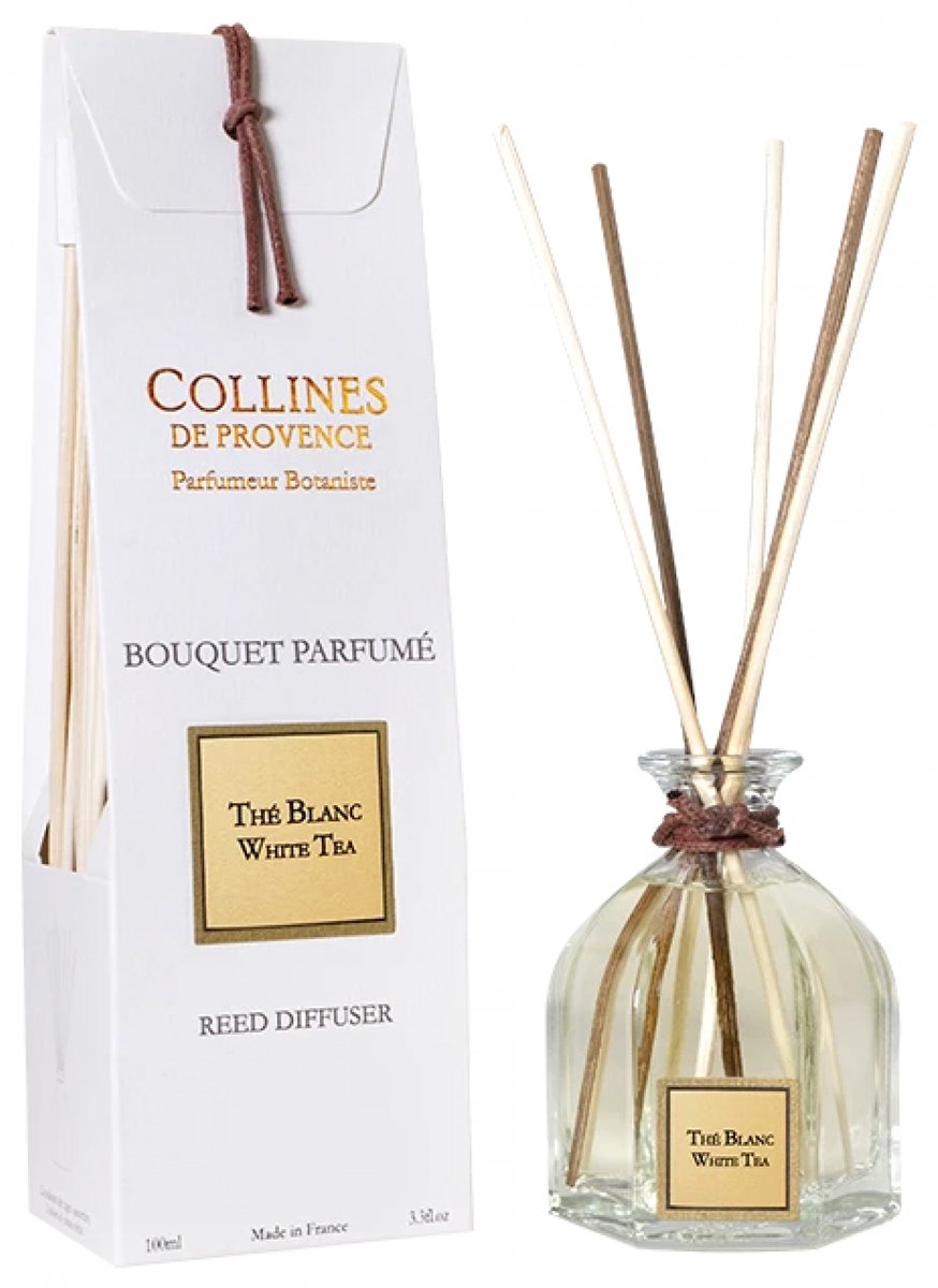 Collines de Provence Geurstokjes witte thee 100 ml