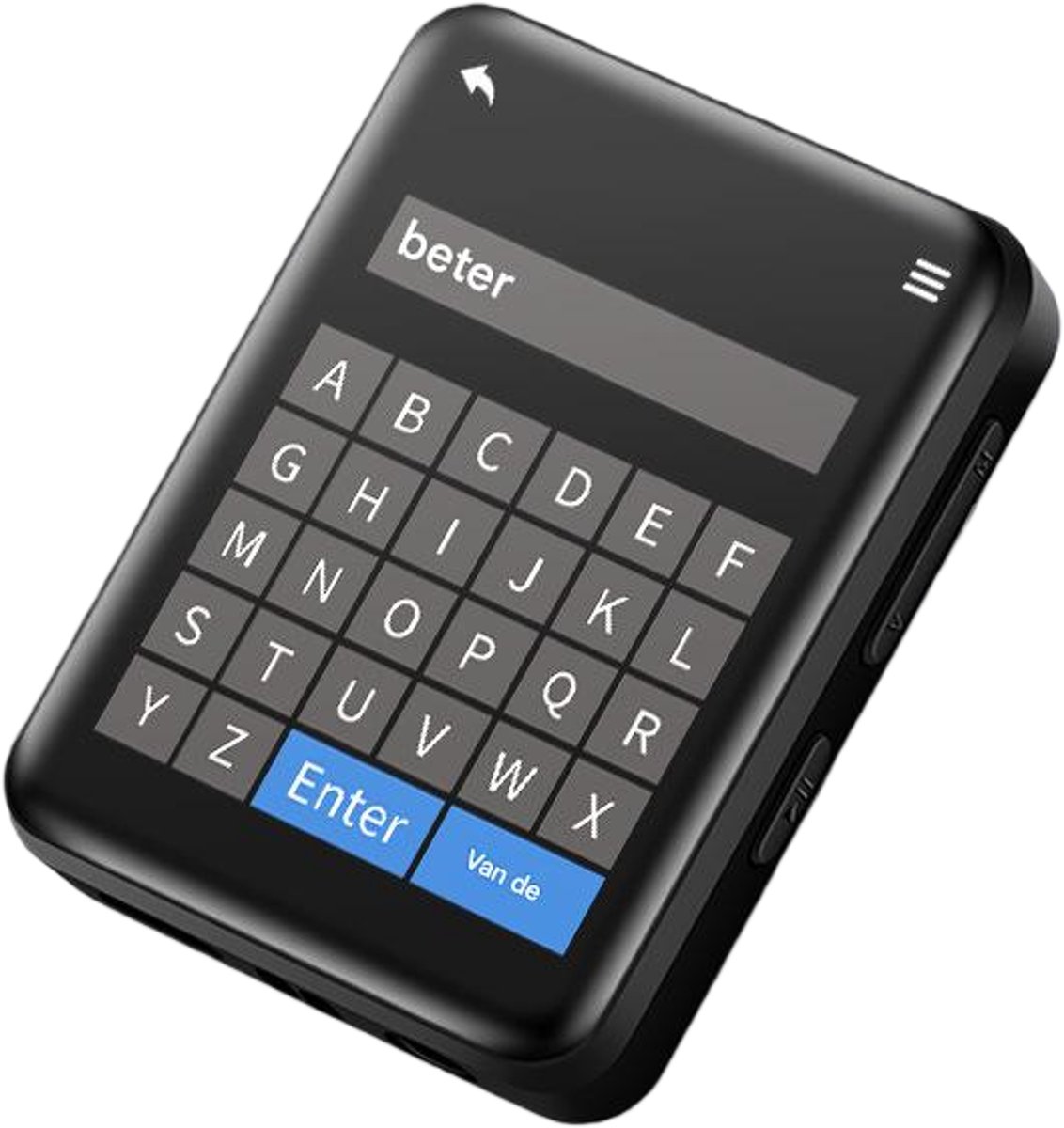 longziming -MP3-Speler met Touchscreen – 32GB – Bluetooth 5.2 – HiFi Audio & Ingebouwde Luidspreker – Compact Muziekapparaat voor Sport, Reizen & Dagelijks Gebruik – Zwart
