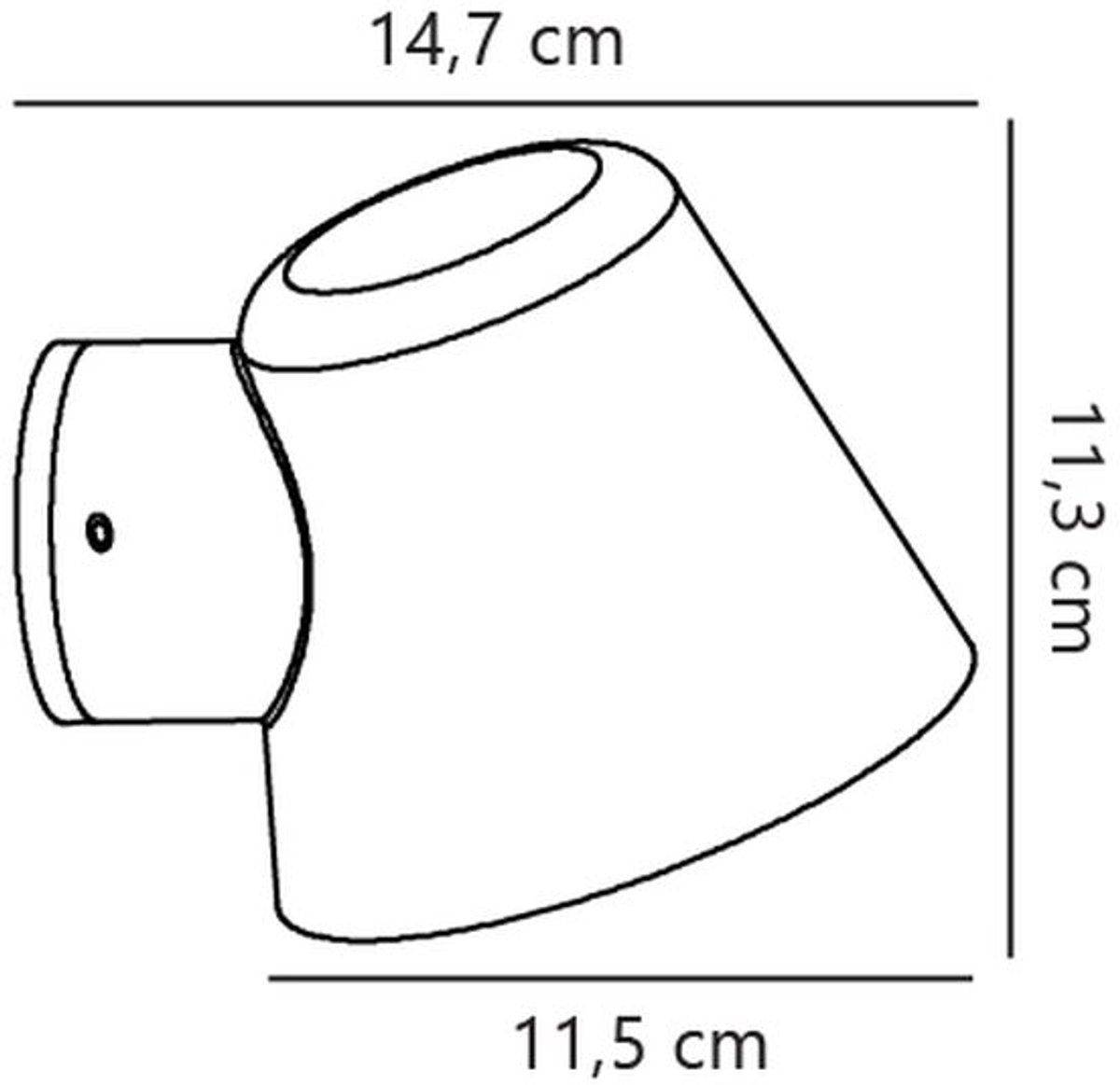 Nordlux Aleria - Wandlamp - GU10- Messing