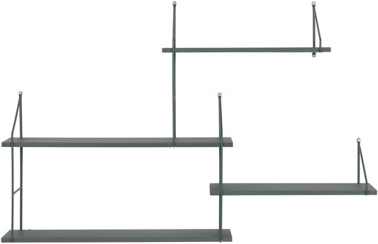 Etagère Harlem - 99x17,5x62 cm - acier et bois - vert - House Nordic - Armoires métalliques - Vert - Bois|Acier - Armoires métalliques