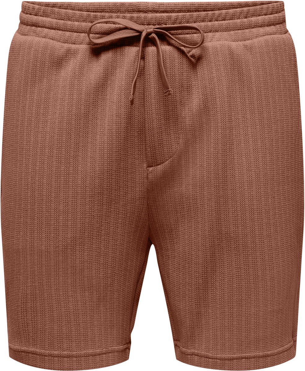 Only & Sons Trey Life Reg Frml Shorts Heren Short Rustic Bruin