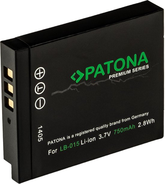 Kodak LB-015 accu 750mAh Li-ion batterij voor Pixpro WPZ2 onderwatercamera compatible Patona