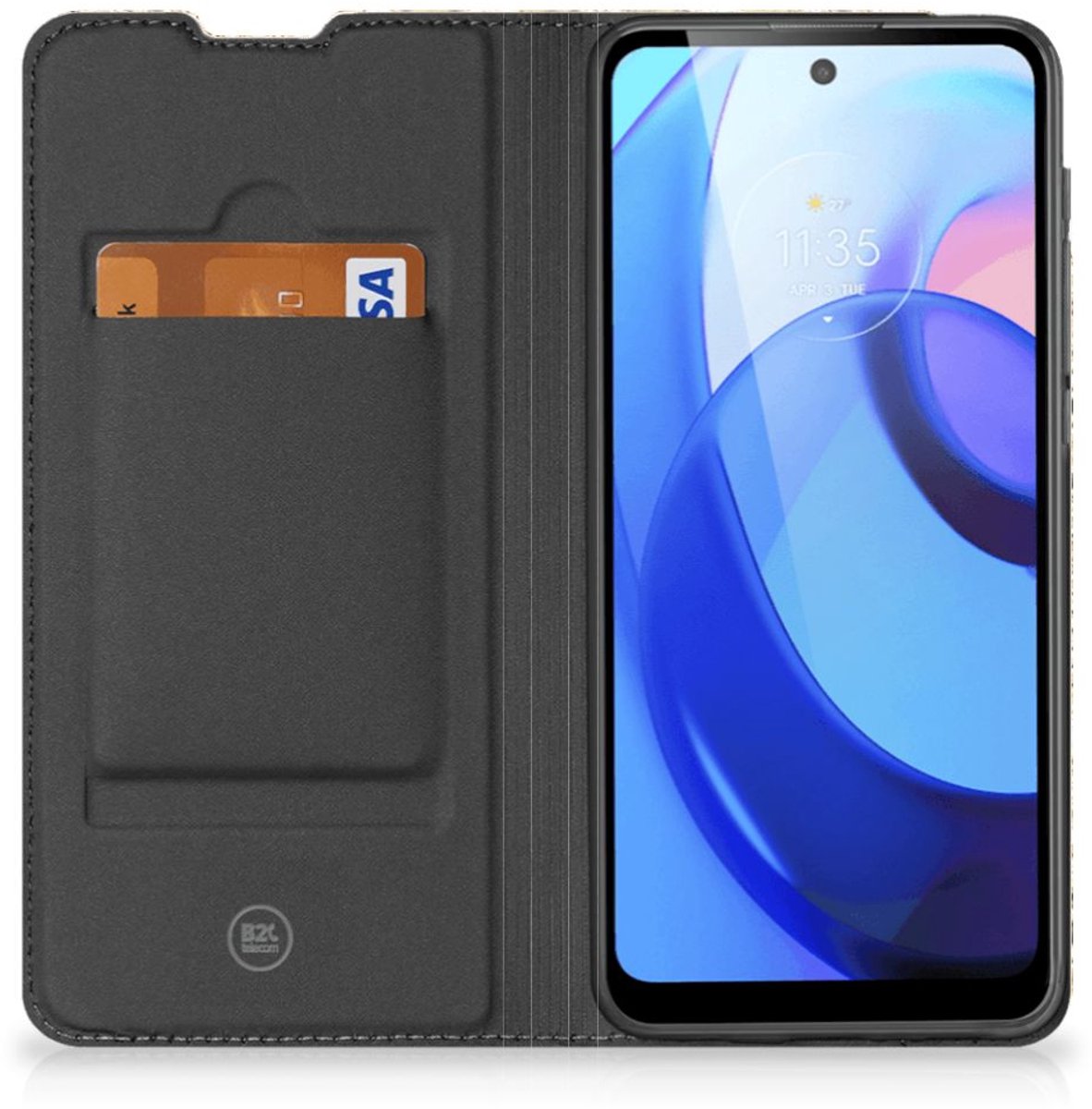 Motorola Moto E20 Stand Case Bladmuziek