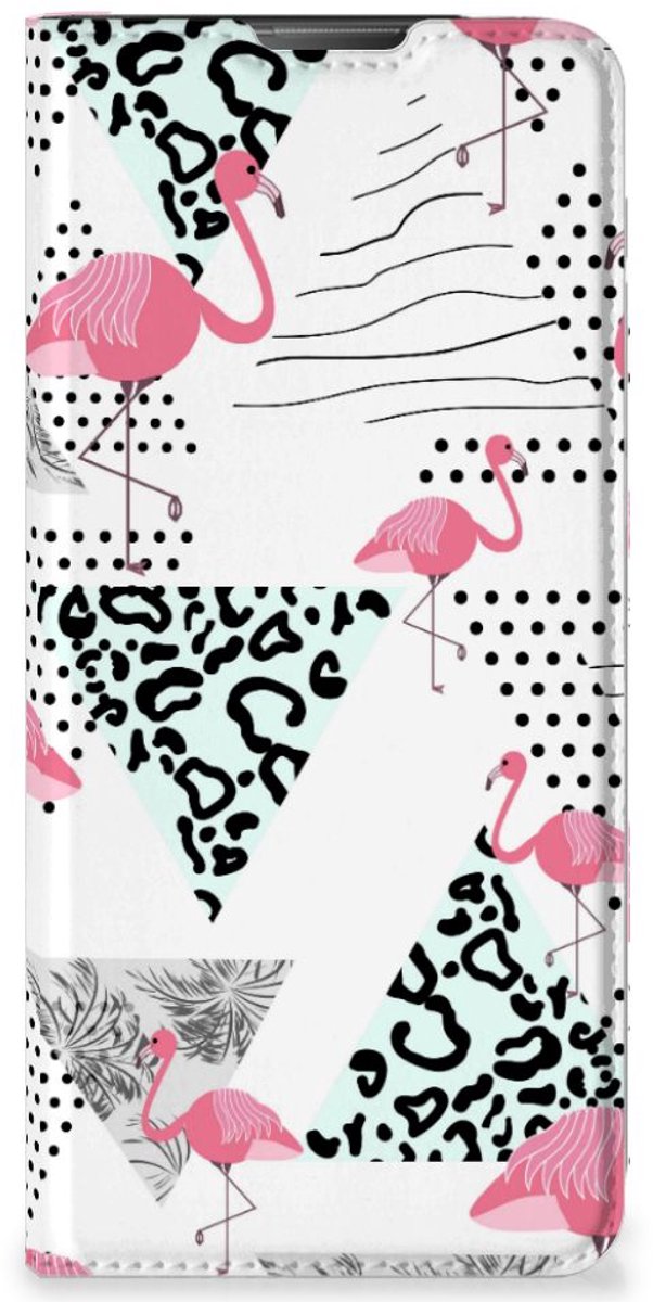 Motorola Moto E20 Hoesje maken Flamingo Triangle