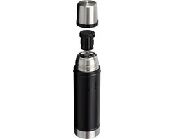 Stanley Classic Legendary Thermosfles 750 ml - Houdt 20 Uur Warm Of Koud - Lekvrij - Vaatwasserbestendig - BPA-Vrij - Voor Koffie, Thee en Meer - Roestvrijstalen Thermoskan - Black 2.0 – foto 4