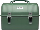 Stanley Classic Lunch Box 9.5L - Roestvrijstalen Lunchbox met Handvat - BPA Vrije Voedselcontainer - Ook Geschikt voor Vacuümfles of Reisbeker - Hammertone Green