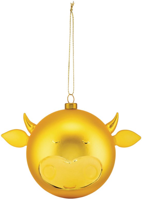 Boule de Noël Alessi Le Palle Presepe Bue - verre / or