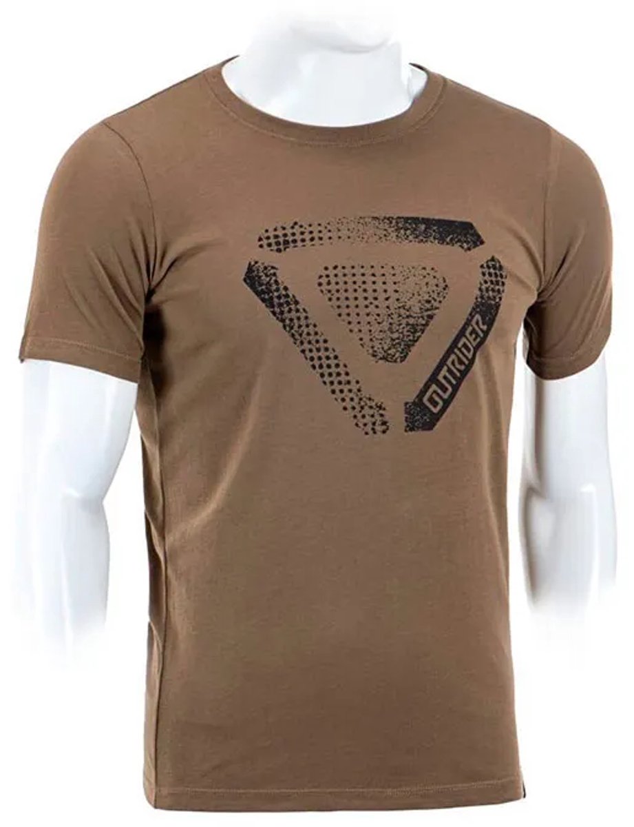 Outrider Tactical Halftone T-shirt Met Korte Mouwen Bruin S